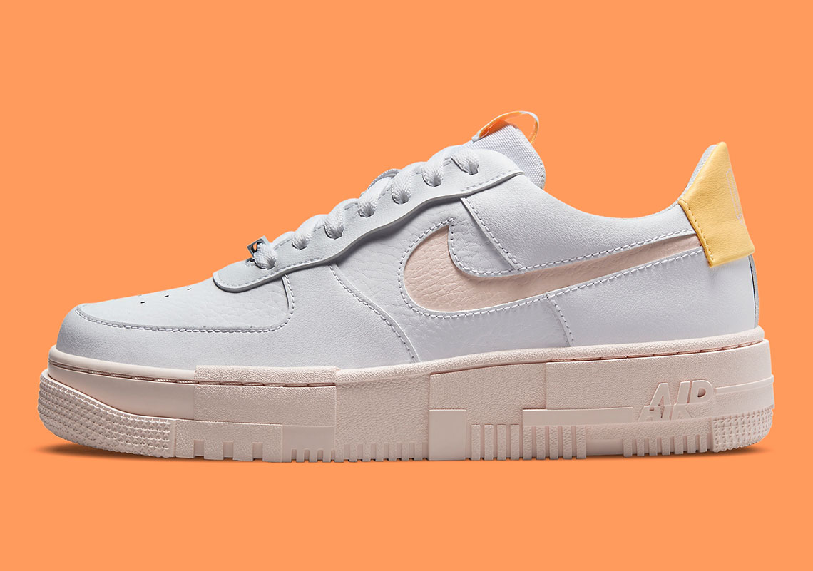 The Nike Air Force 1 Pixel Features Soles Tinted With Orange Pearl