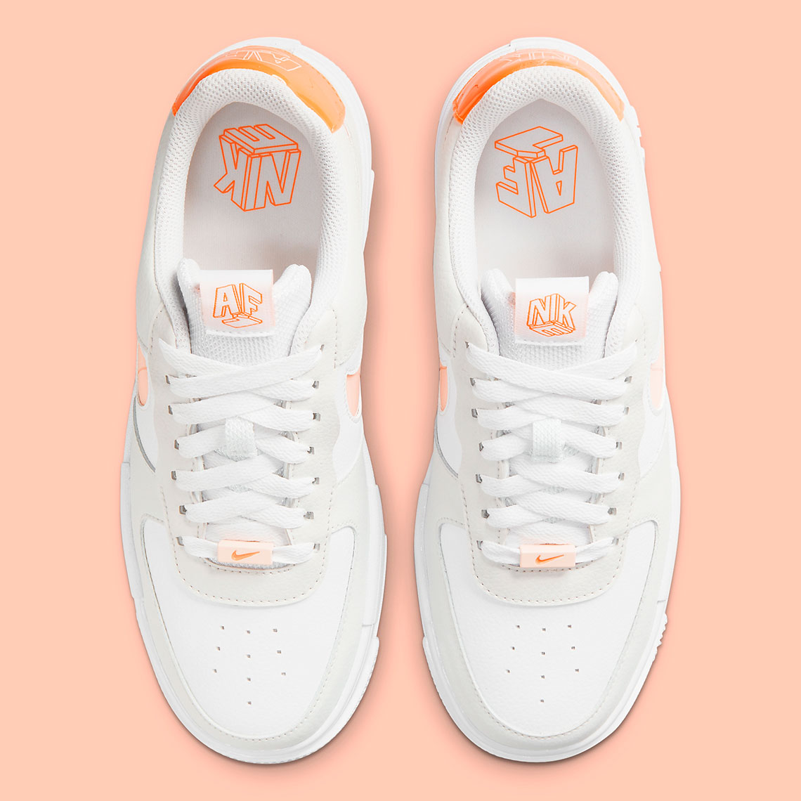 Nike Air Force 1 Pixel Wmns White Orange Dm3036 100 6