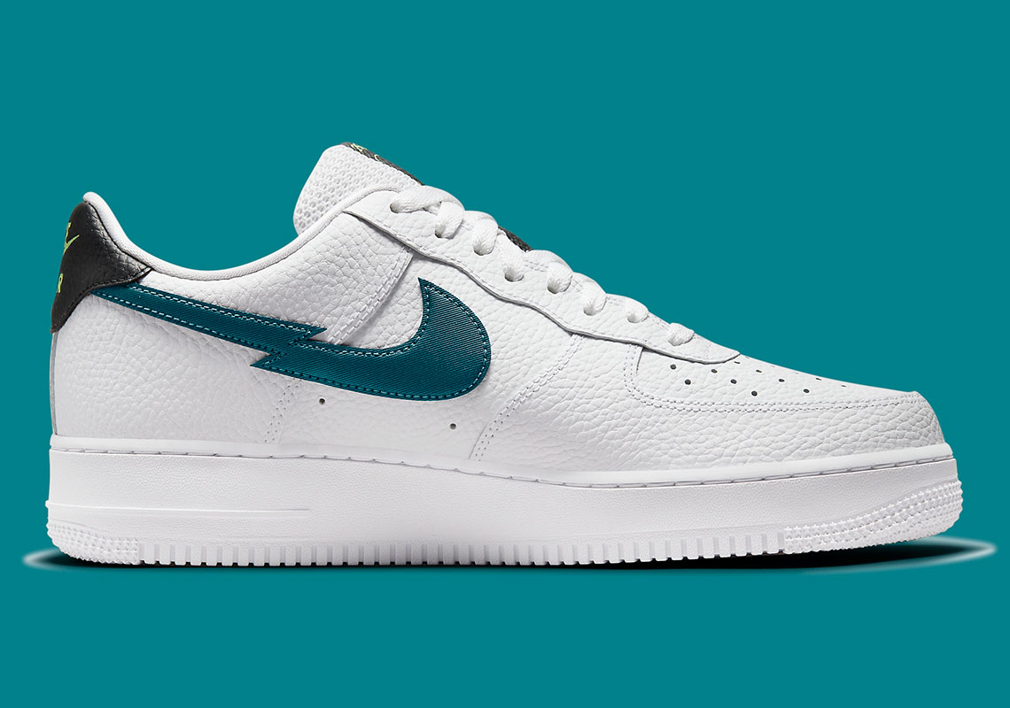 Nike Air Force 1 White Aquamarine Lime Glow Off Noir Dj6894 100 1