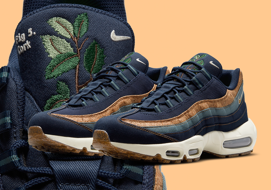 The Nike Air Max 95 "Cork" Offered Up In Navy