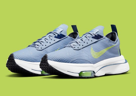 The Nike Zoom Type Covers Itself In Blue Nylon Exteriors