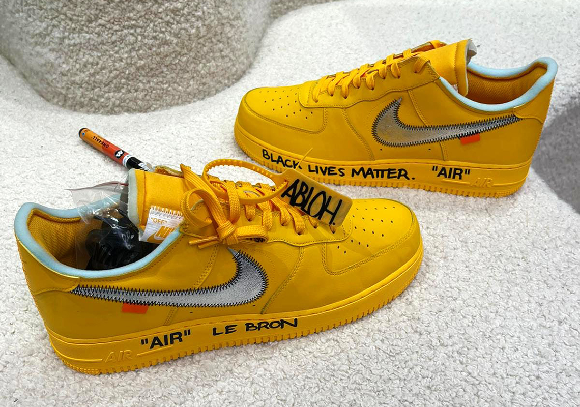 Virgil Abloh's Signed Off-White x Nike Air Force 1 Low For LeBron James Includes Black Lives Matter Tribute