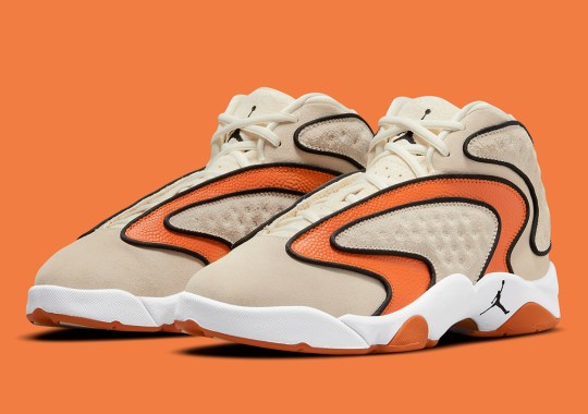 The Air Jordan Womens OG Returns In Coconut Milk And Orange Basketball Leather