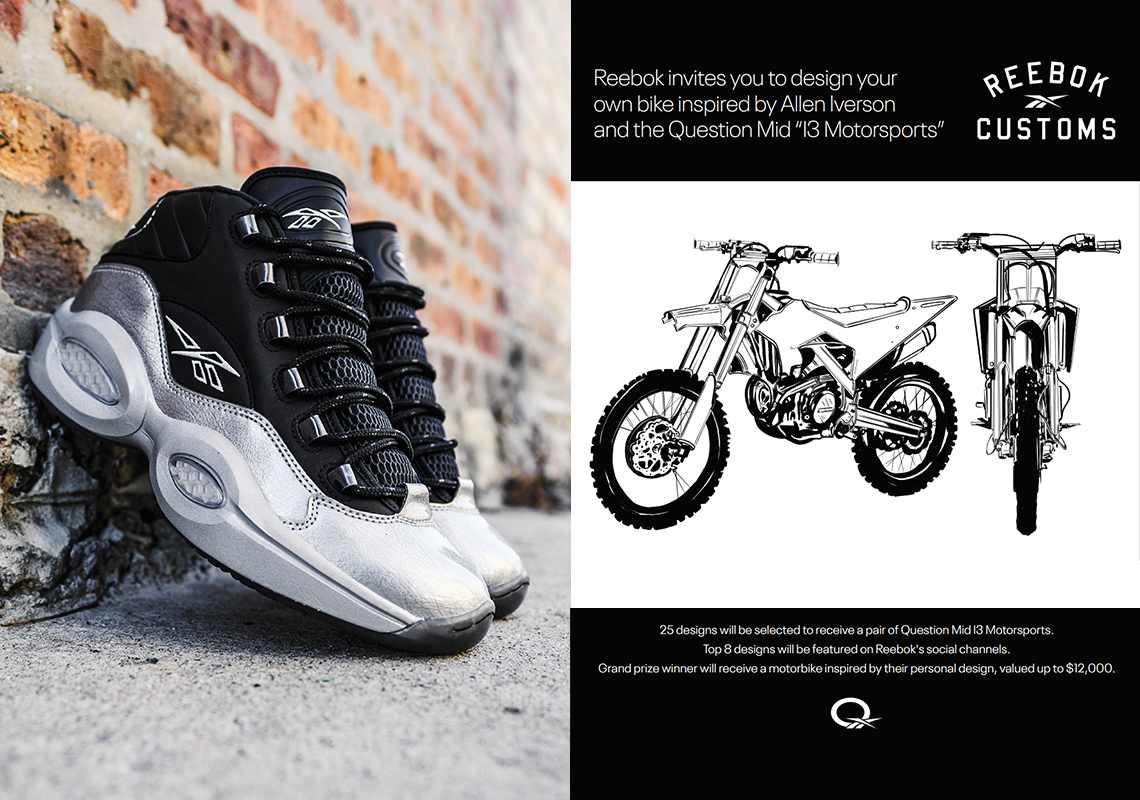 You Could Win Your Dream Motorbike Through Allen Iverson's "Reebok Customs" Campaign