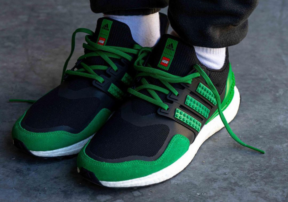 Lego Adidas Ultraboost Green Black 3