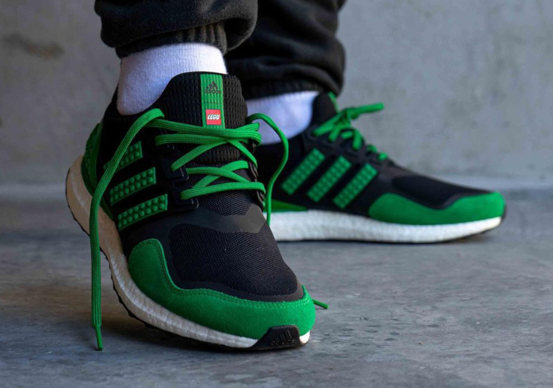 LEGO's Partnership With adidas Ushers In A Green And Black UltraBOOST