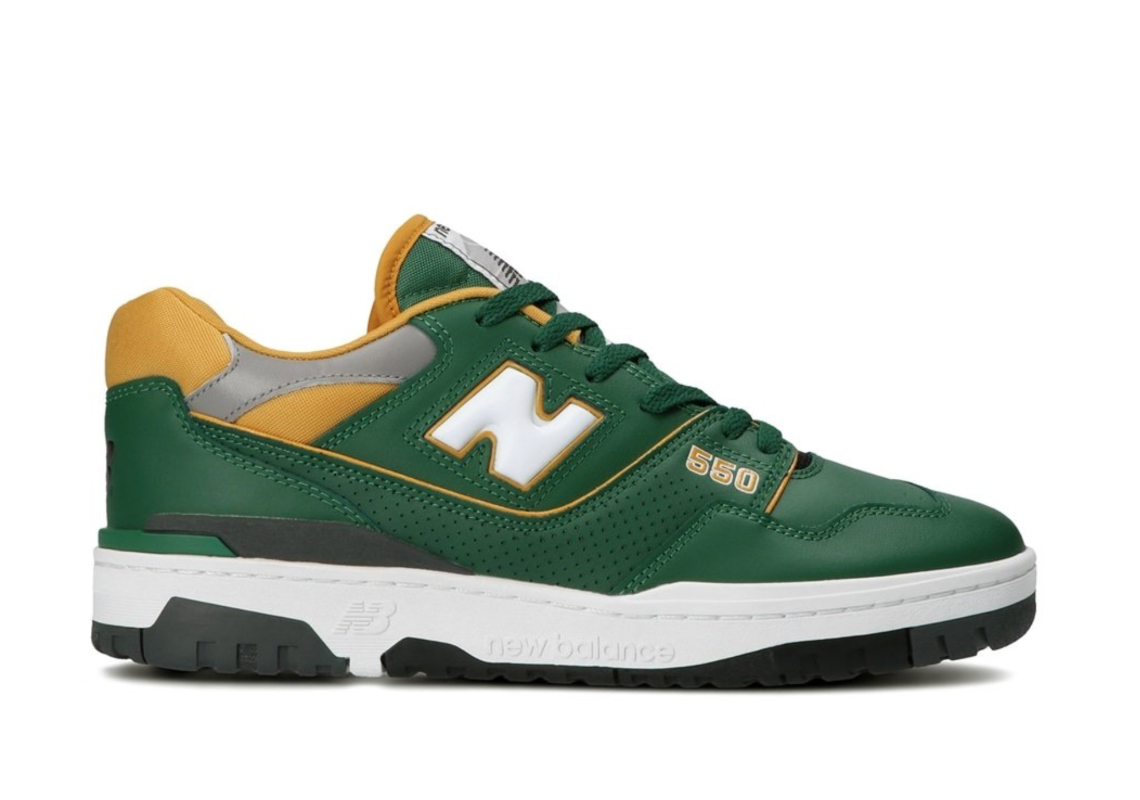 After Aimé Leon Dore, The New Balance 550 Reappears In Green And Yellow