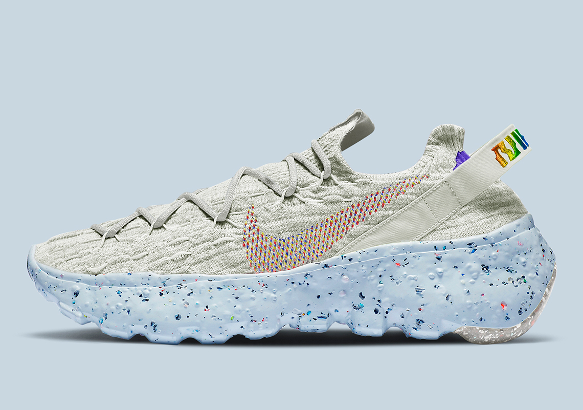 The Nike Space Hippie 04 Adds Rainbow Colored Detailing