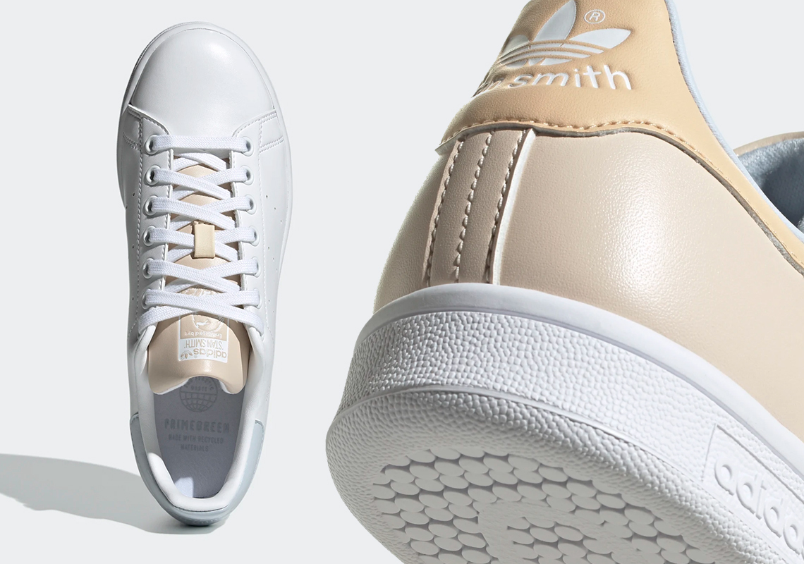 The adidas Stan Smith "Halo Ivory" Pack Adds Seasonal Tints To An All-Leather Look