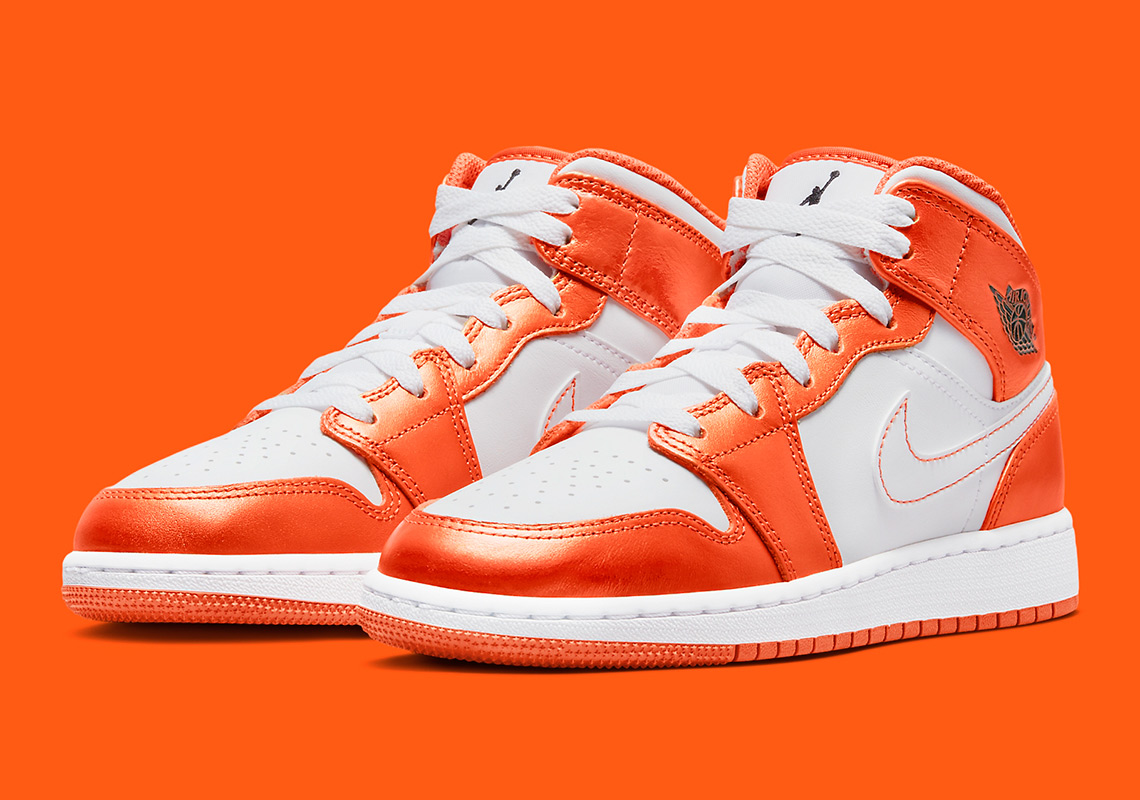 Air Jordan 1 Mid Gs Metallic Orange Dm4228 800 6