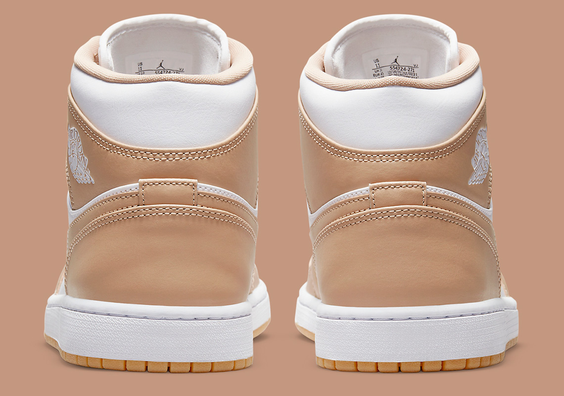 Air Jordan 1 Mid Tan Gum 554724 271 6