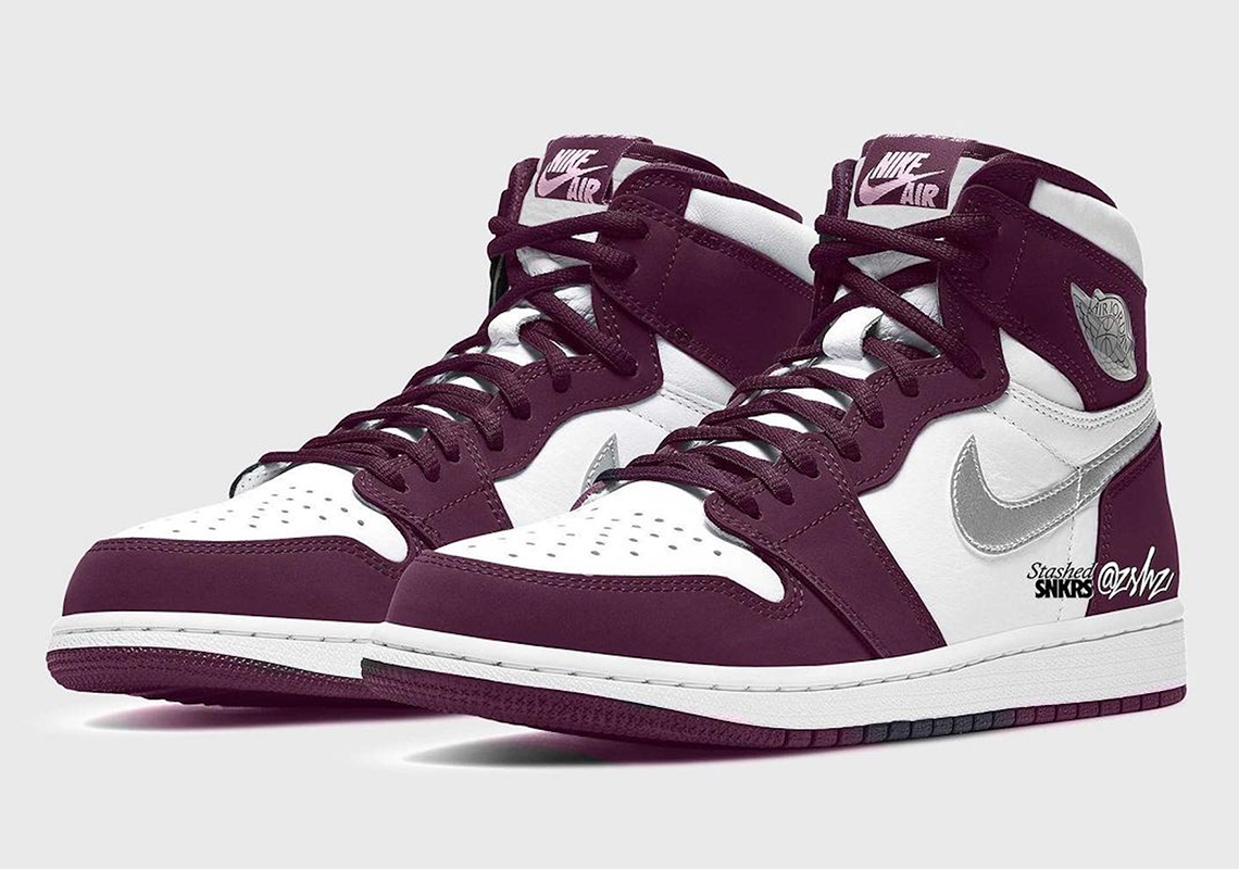 Air Jordan 1 Retro High Og Bordeaux White Holiday 2021