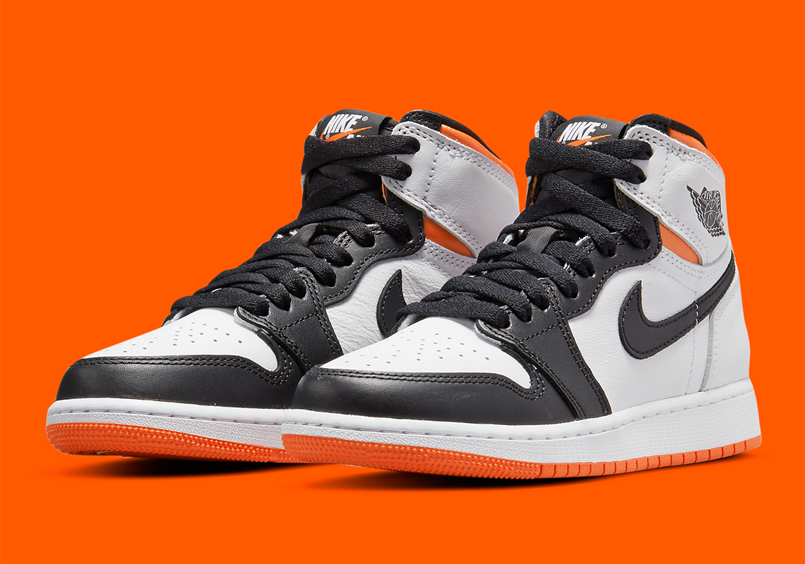 Official Images Of The Air Jordan 1 Retro High OG GS “Electro Orange”