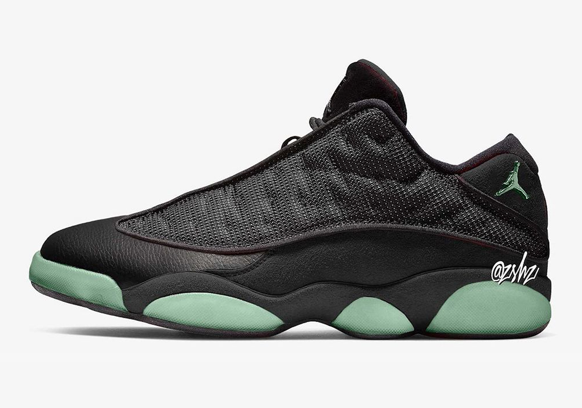 Air Jordan 13 Low Black Green Holiday 2021