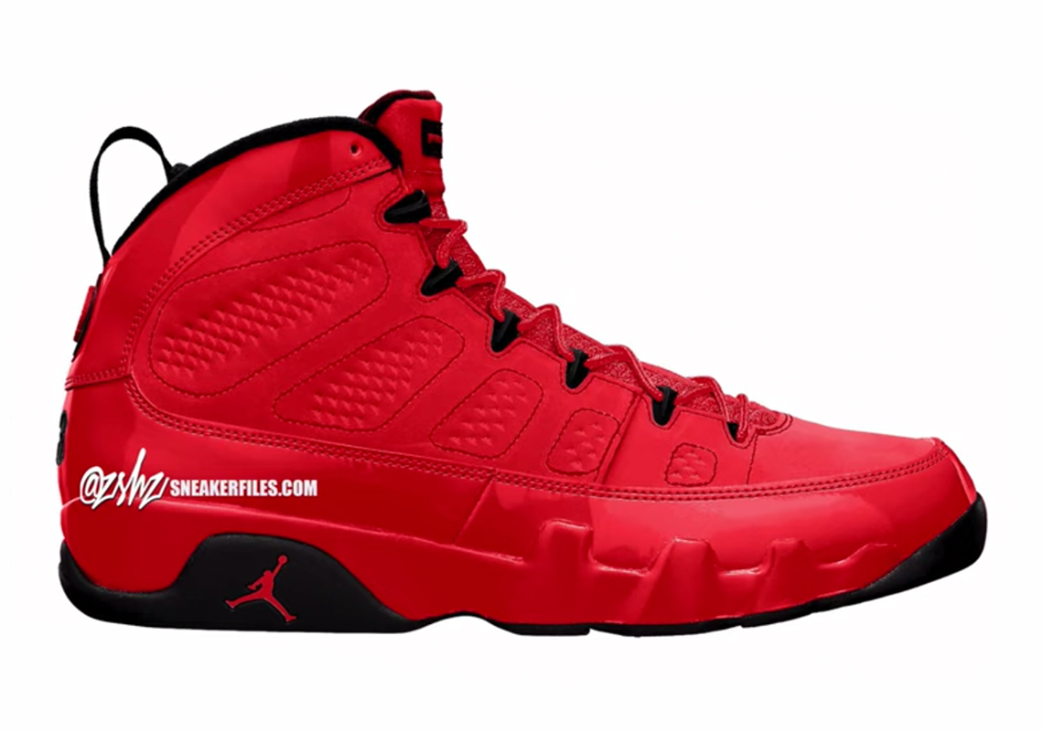 Air Jordan 9 Red Black Holiday 2021