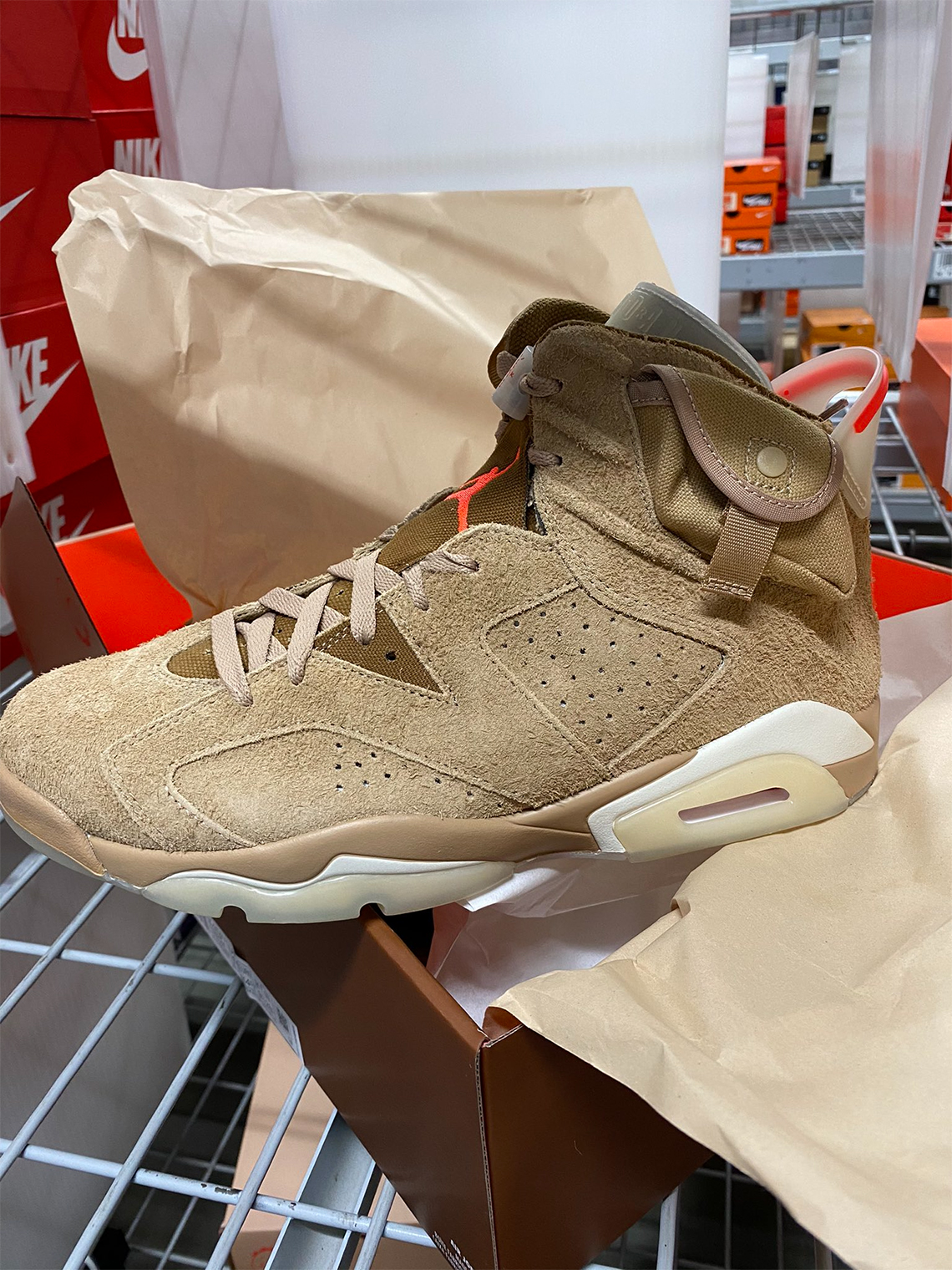 Jordan 6 Travis Scott British Khaki Photos 2