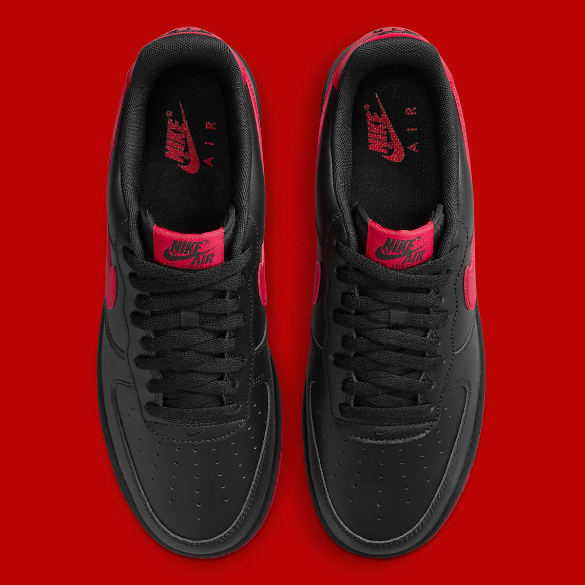 Nike Air Force 1 Low Black Red Dc2911 001 3 1