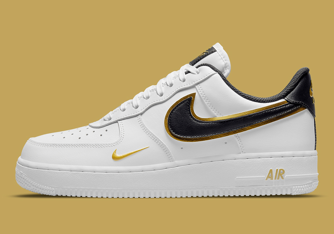 Nike Air Force 1 Low Gold Double Swoosh Da8481 100 1