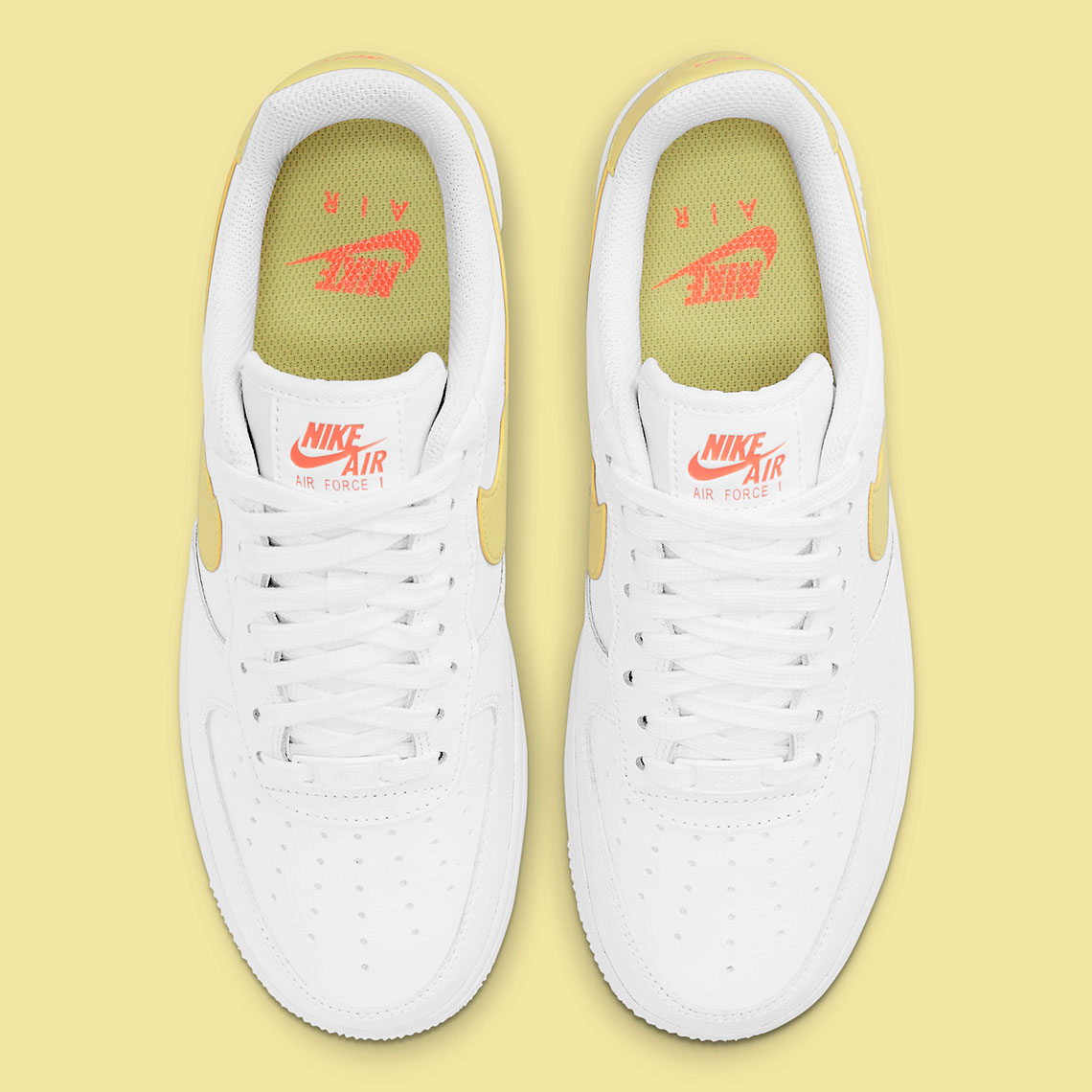 Nike Air Force 1 Wmns White Light Zitron Bright Mango 315115 160 3