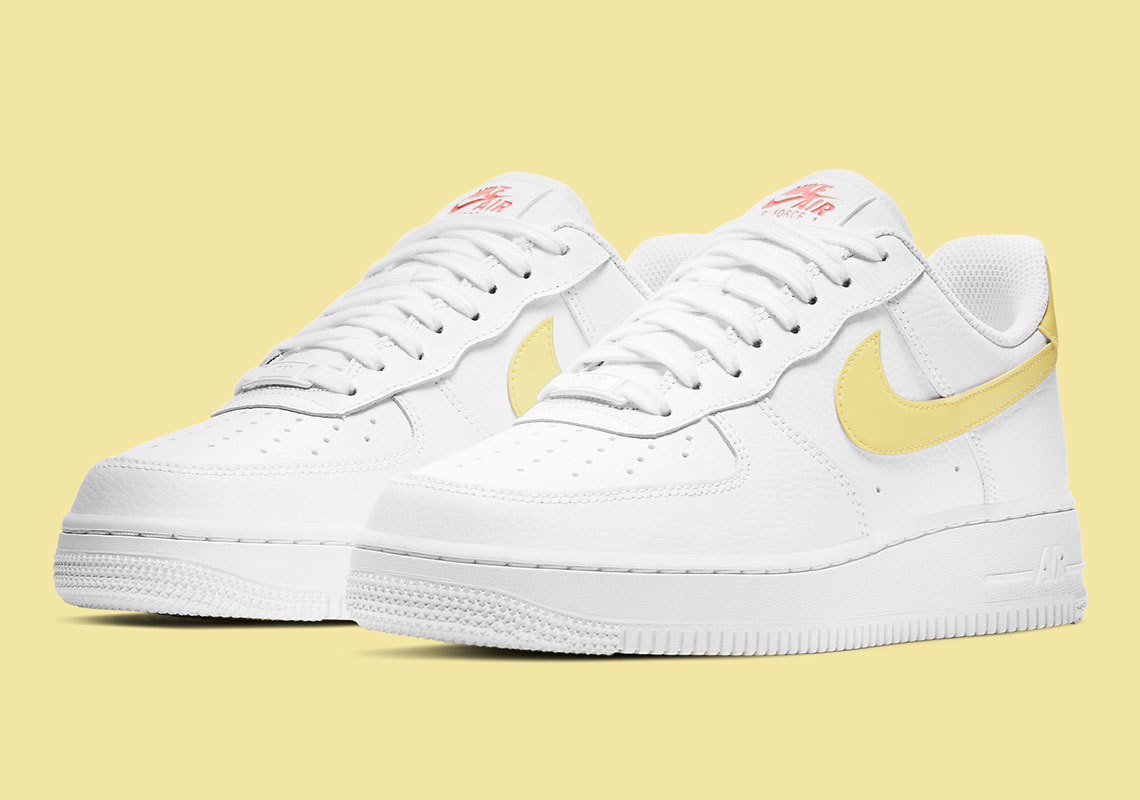 The Women's Nike Air Force 1 Low Gets Buttery Yellow Swooshes