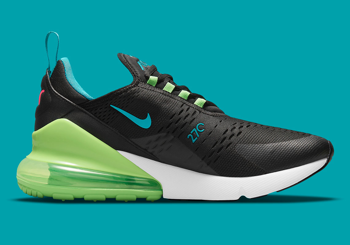 Nike Air Max 270 Black Green Strike White Aquamarine Dj5136 001 1