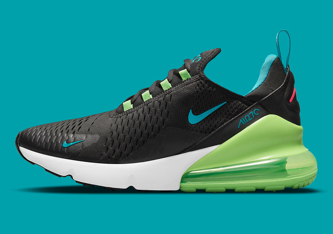 Nike Air Max 270 Black Green Strike White Aquamarine Dj5136 001 5