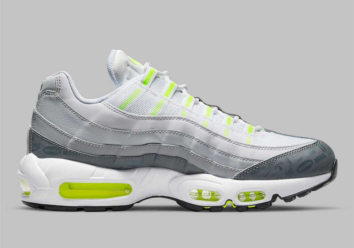 Nike Air Max 95 Grey Volt Logo Dh8256 100 1