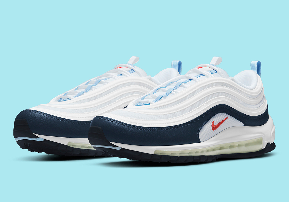 Nike Air Max 97 White Navy Red Dm2824 100 1