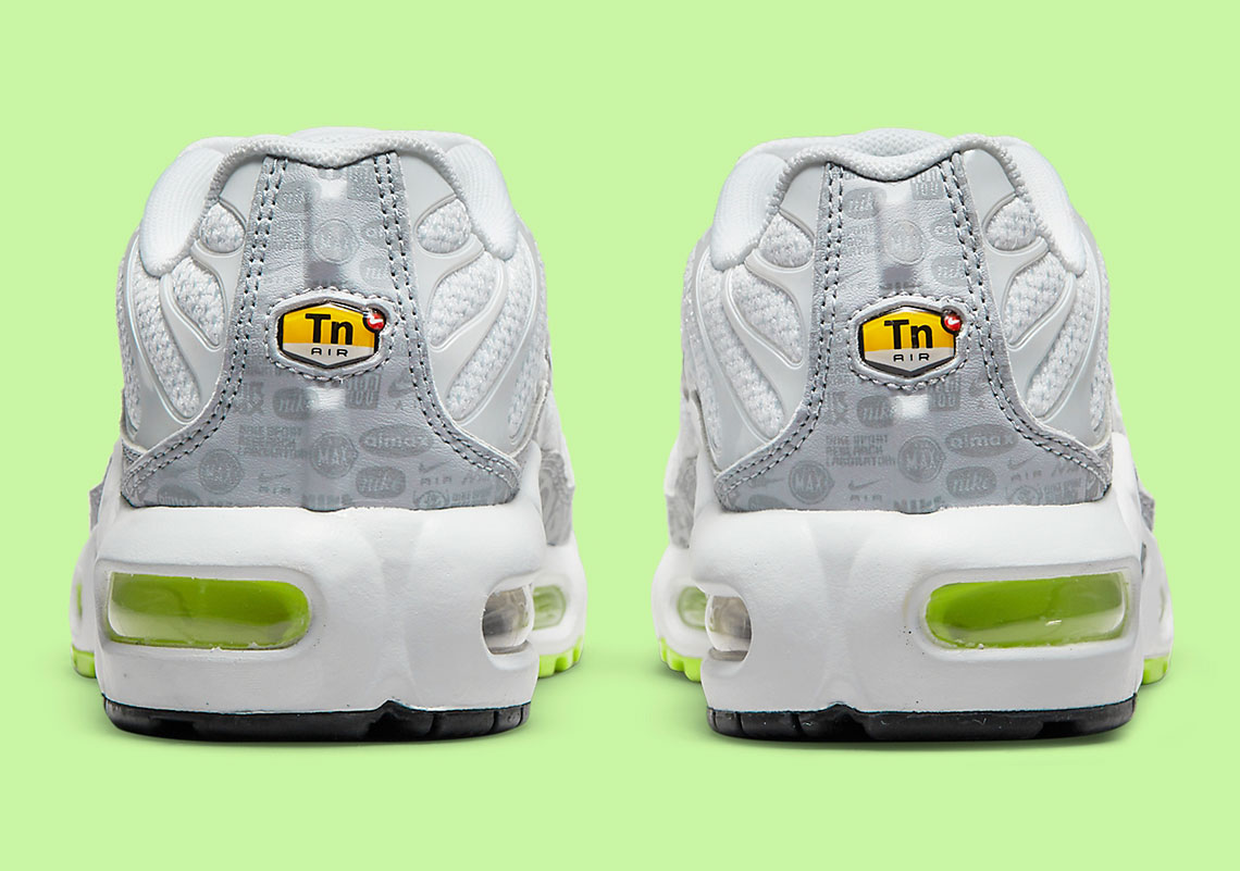 Nike Air Max Plus Gs White Neon Grey Black Cd0609 015 4