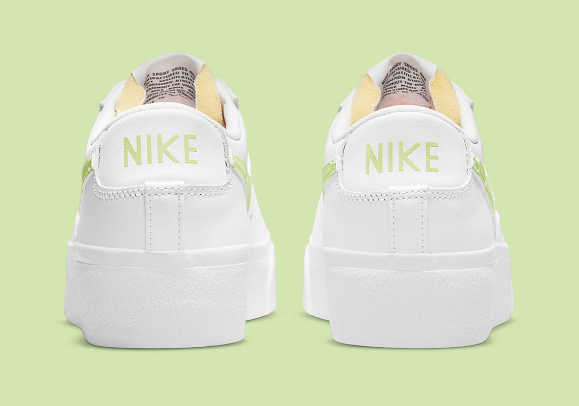 Nike Blazer Low Platform White Light Lemon Twist White Black Dj0292 102 8