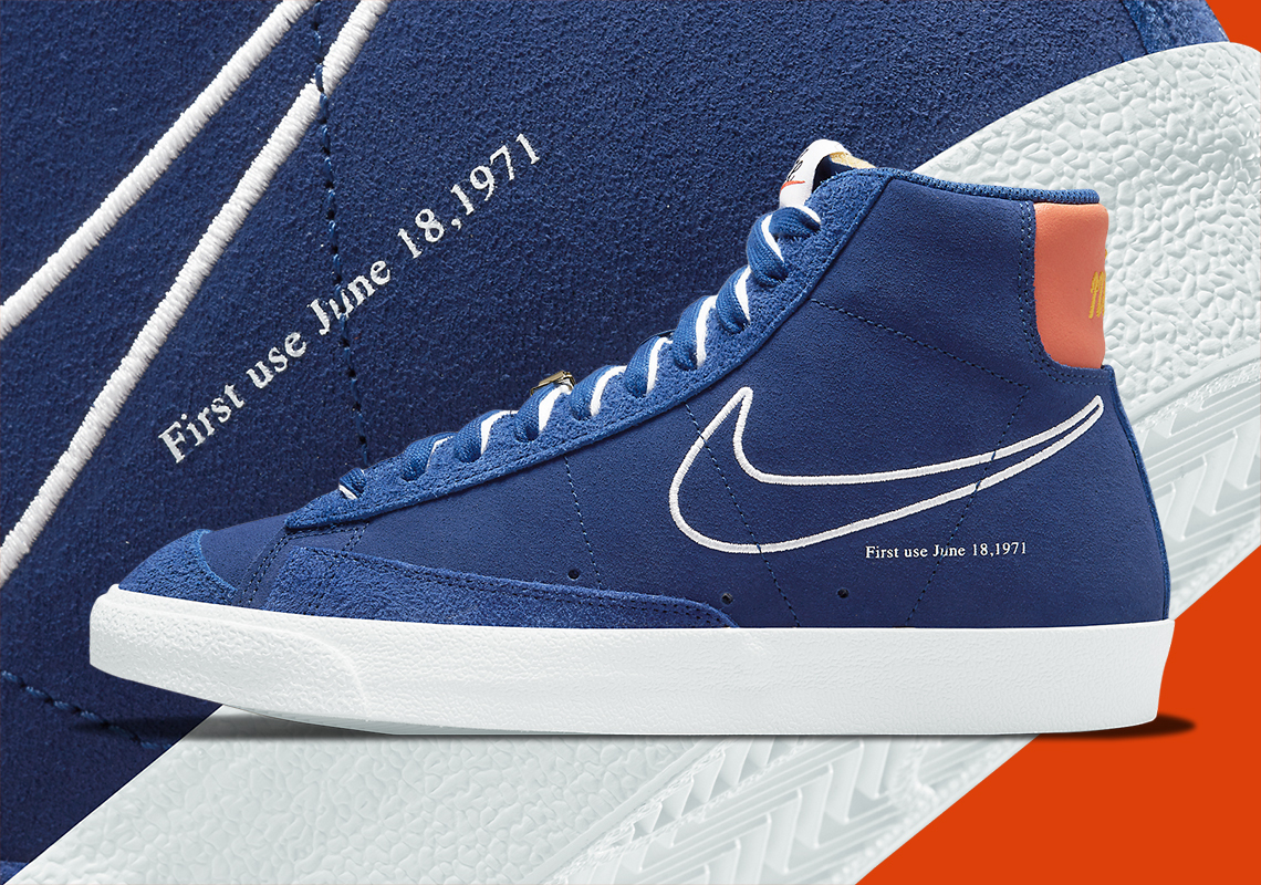 "Deep Royal Blue" Appears On The Latest Nike Blazer Mid '77 "First Use"