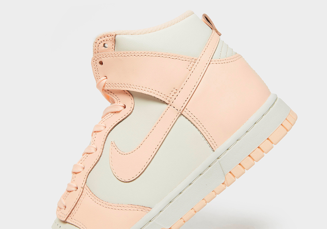 Nike Dunk High Womens Crimson Tint Sail Dd1869 104 3