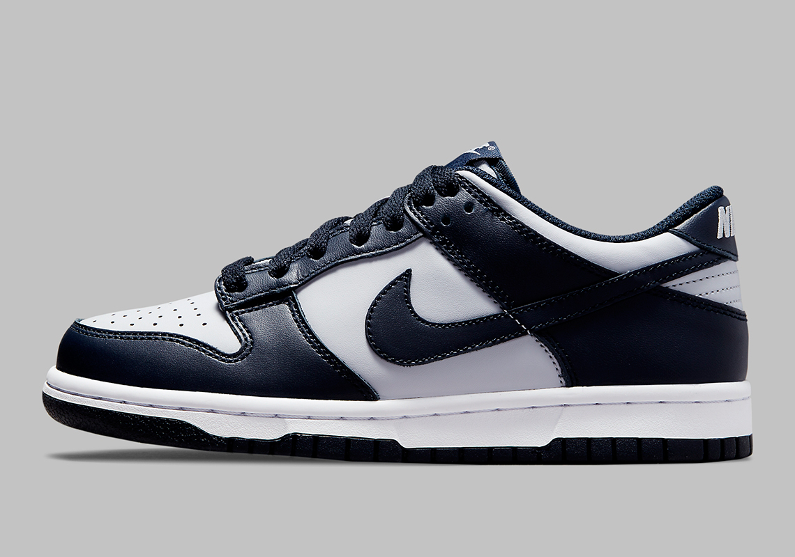 Nike Dunk Low Gs Navy Grey Cw1590 004 1