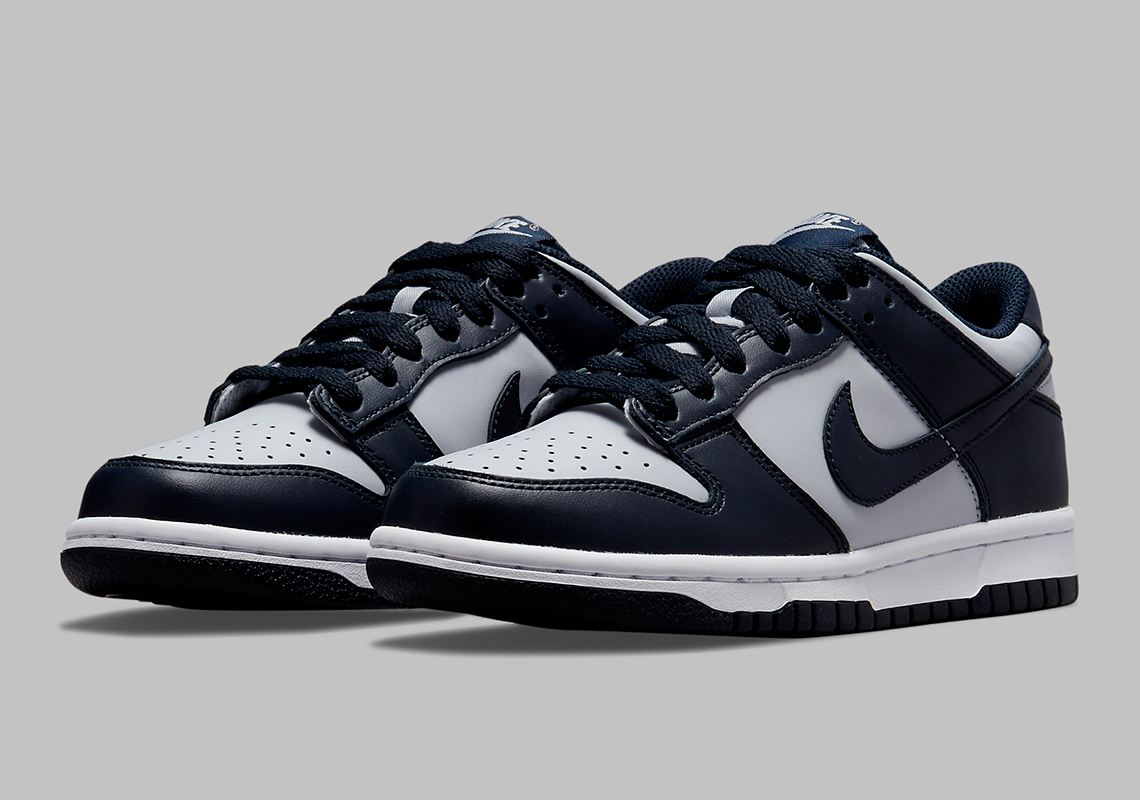 Nike Dunk Low Gs Navy Grey Cw1590 004 8