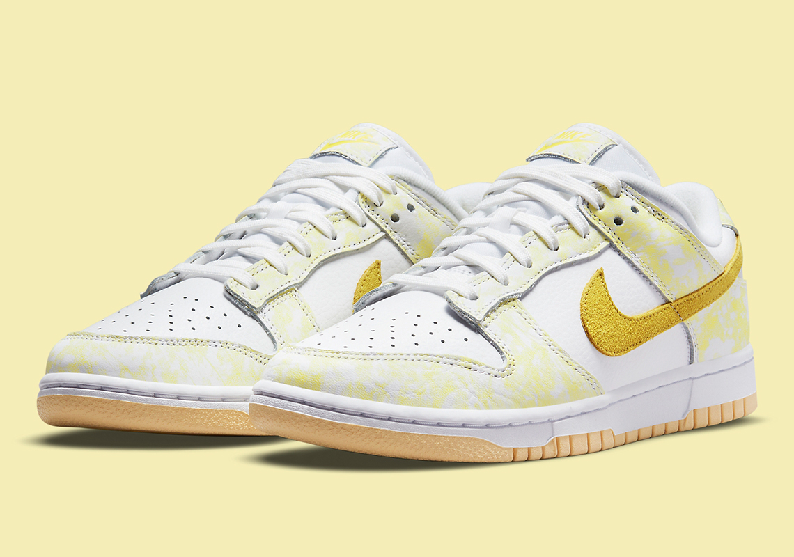 Nike's Blotty Coloring Returns On The Dunk Low "Yellow Strike"