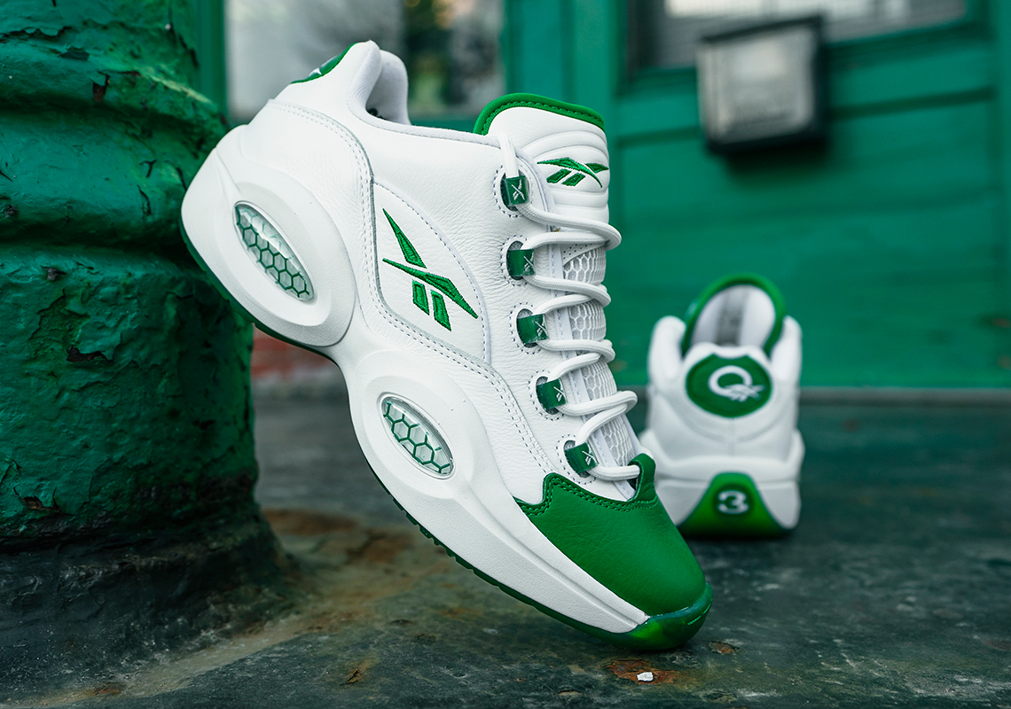 Reebok Question Low "Green Toe", A Nod To Rajon Rondo's PE, Is Releasing On May 14th