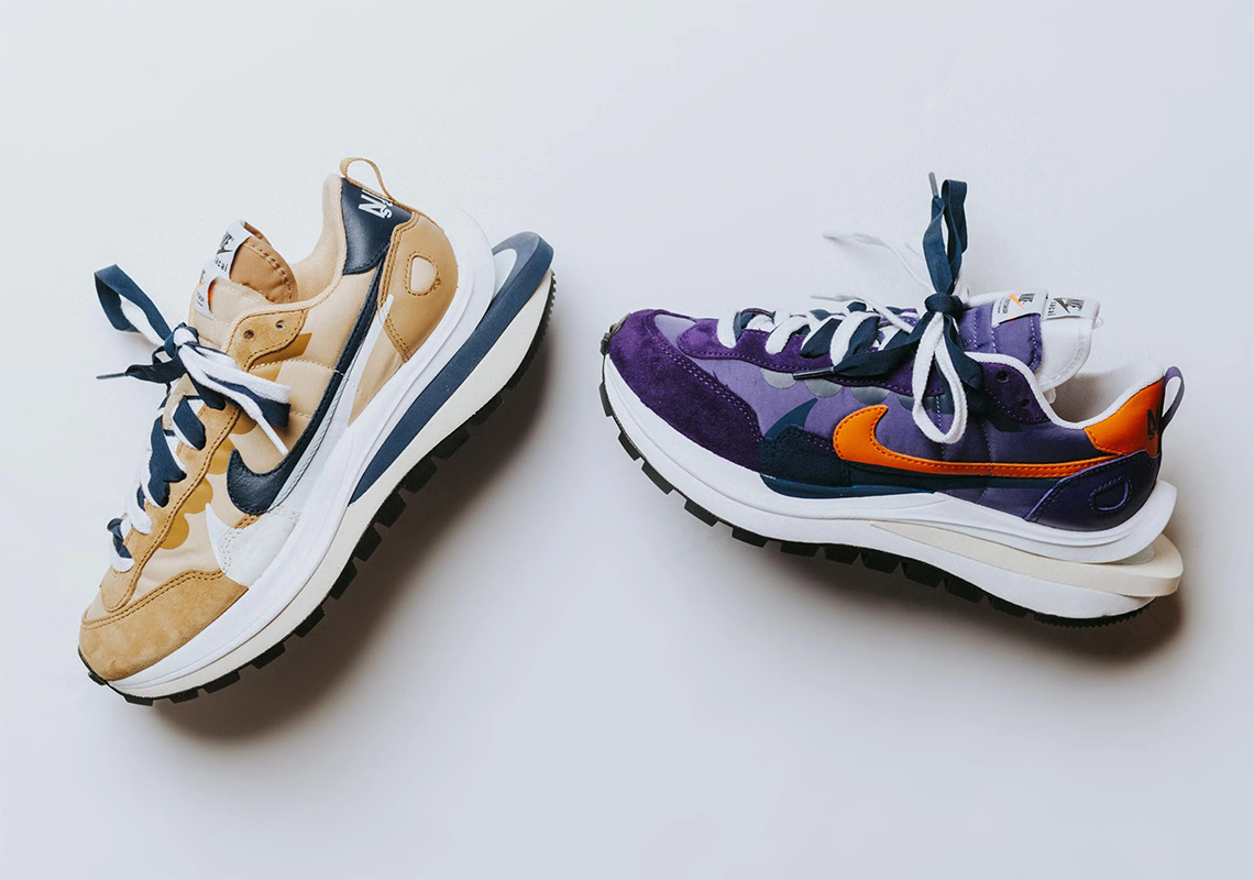 sacai's Nylon-Based Nike VaporWaffle Releases Tomorrow In "Sesame" And "Dark Iris"