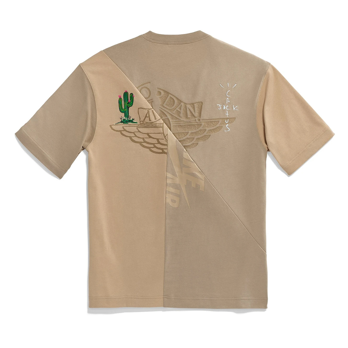 Travis Scott Jordan British Khaki T Shirt 2