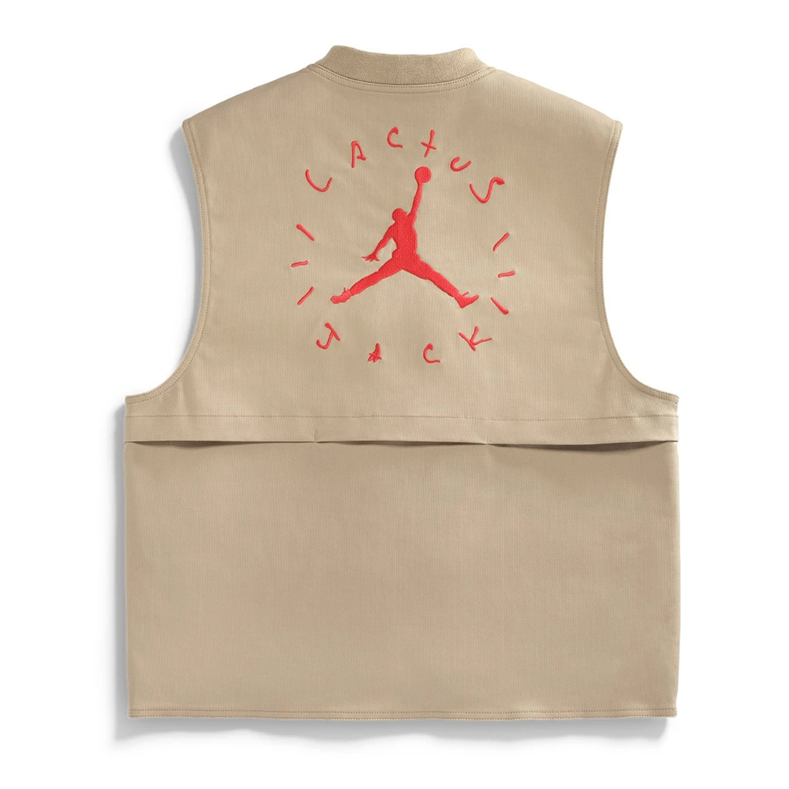 Travis Scott Jordan British Khaki Vest 2