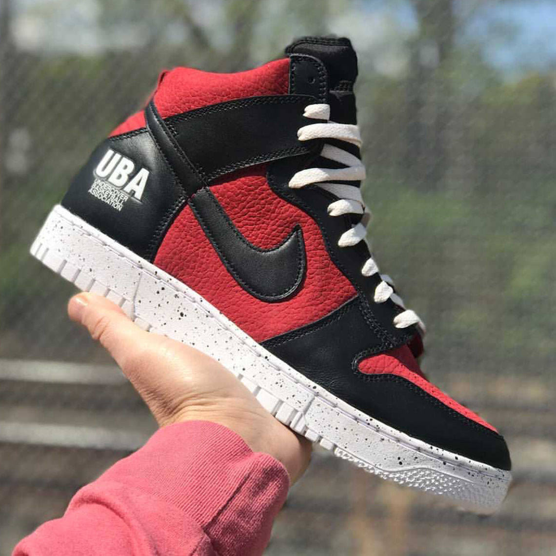 Undercover Uba Nike Dunk High Black Red 1