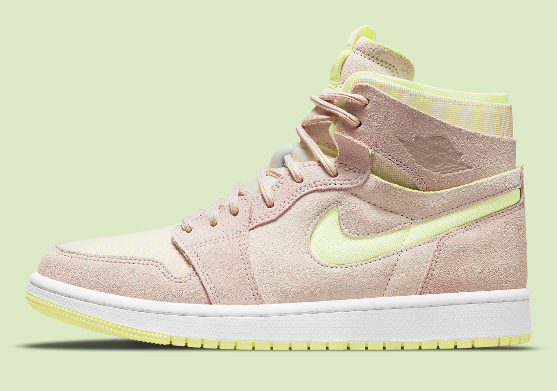 Air Jordan 1 Zoom  CMFT Pairs Up “Fossil” And “Lemon Twist”