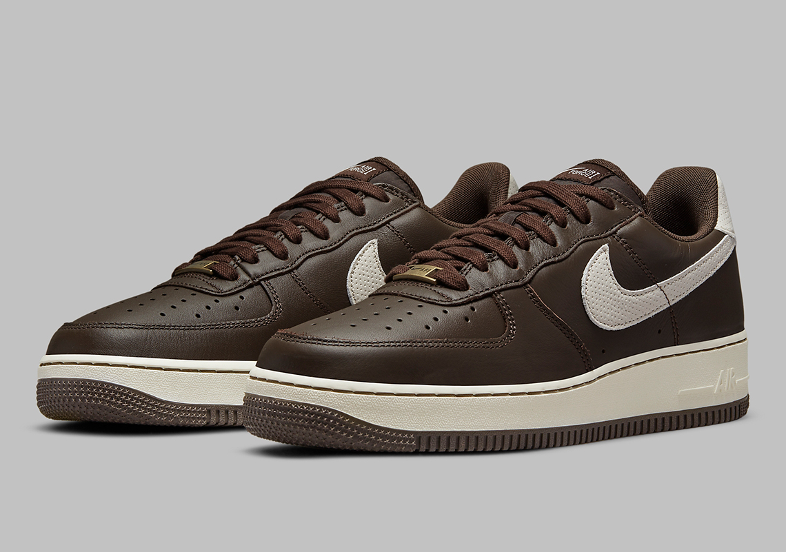 The Nike Air Force 1 Craft Gets A "Dark Chocolate" Leather Exterior