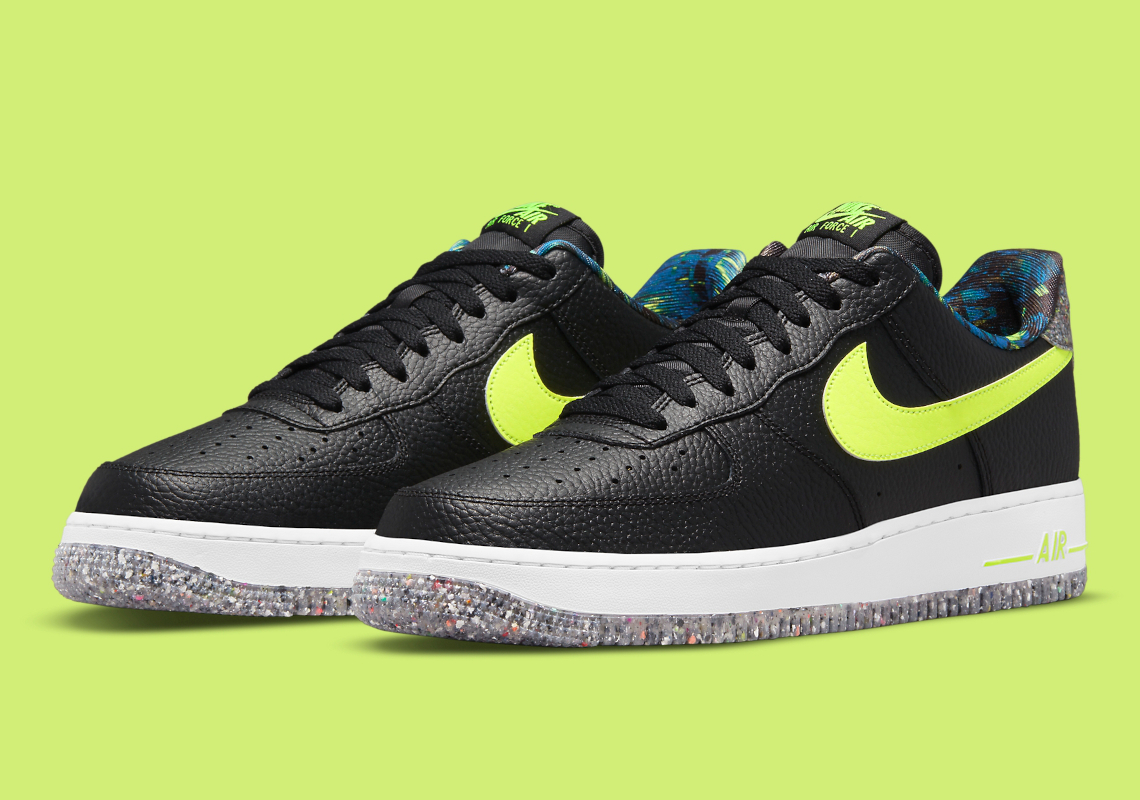 "Volt" Swooshes And Recycled Nike Grind Land On The Air Force 1 Low