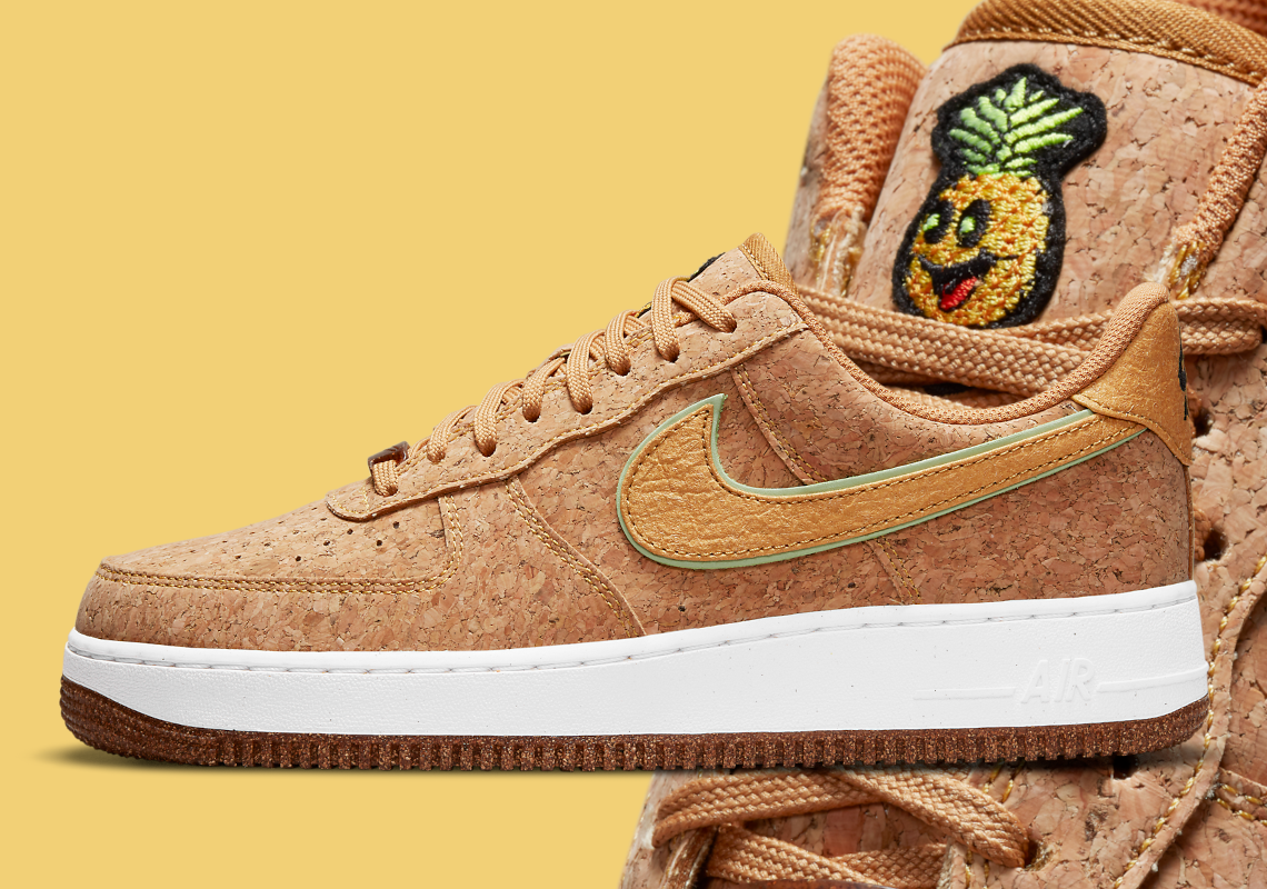 The Nike Air Force 1 Low "Happy Pineapple" Covered In Cork