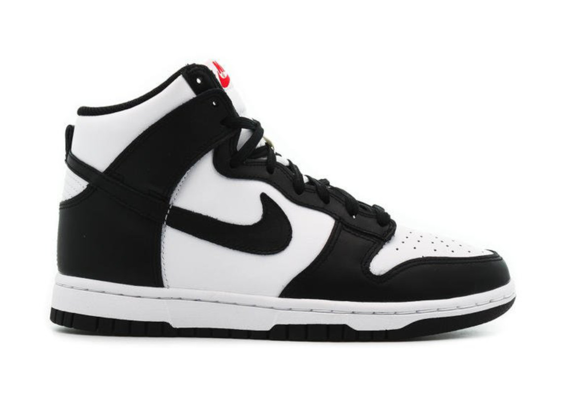 The Red-Logo Nike Dunk High "White/Black" Releases Tomorrow