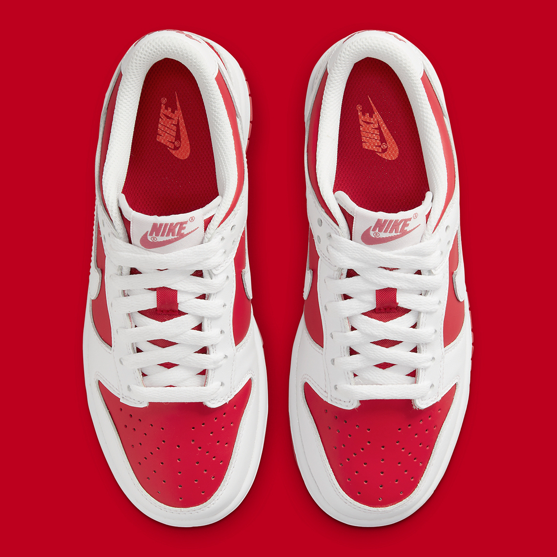 Nike Dunk Low White Red Cw1590 600 4