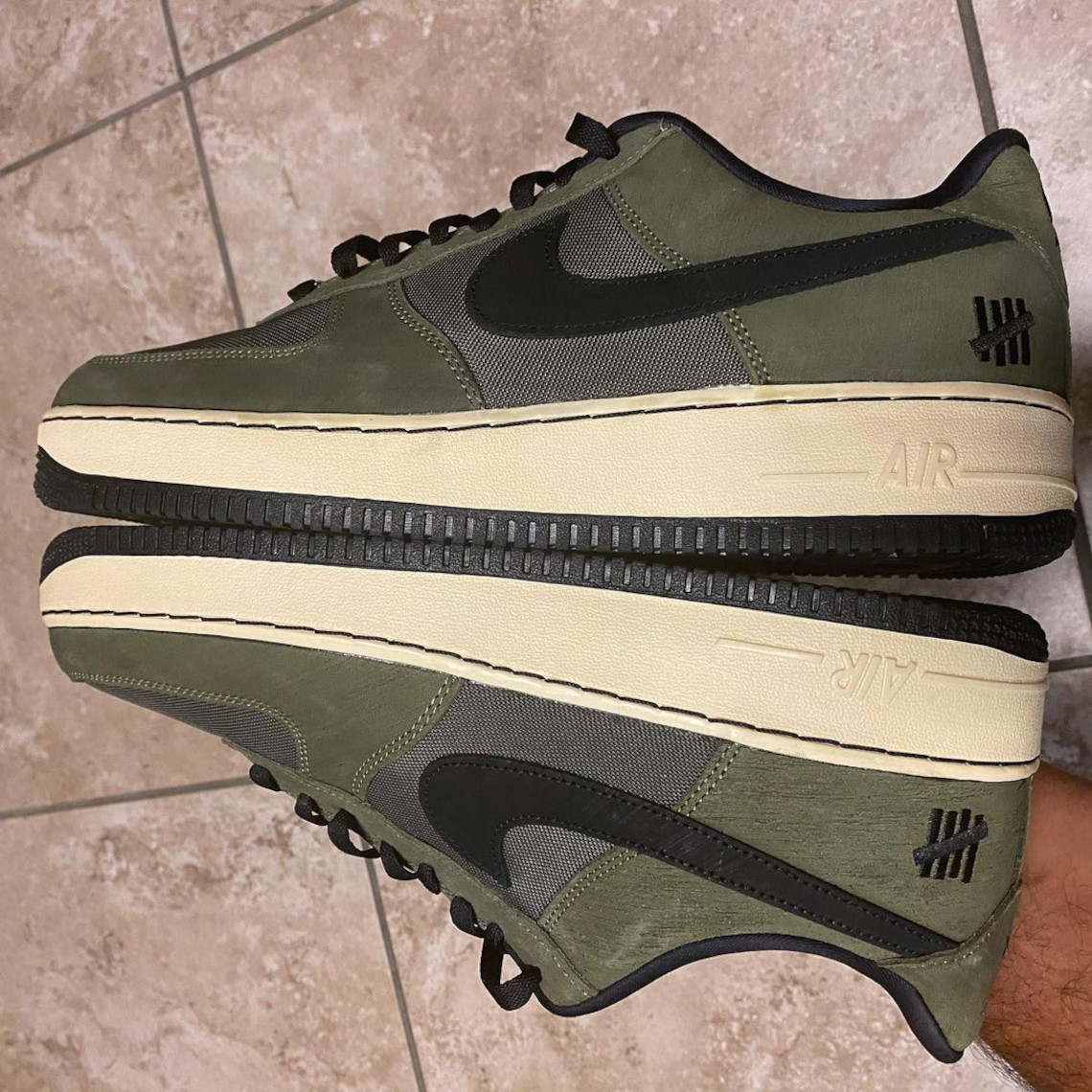 Undefeated Nike Air Force 1 Low Olive 2021 1