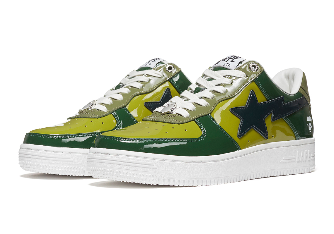 A Bathing Ape Bapesta Color Camo Green 4