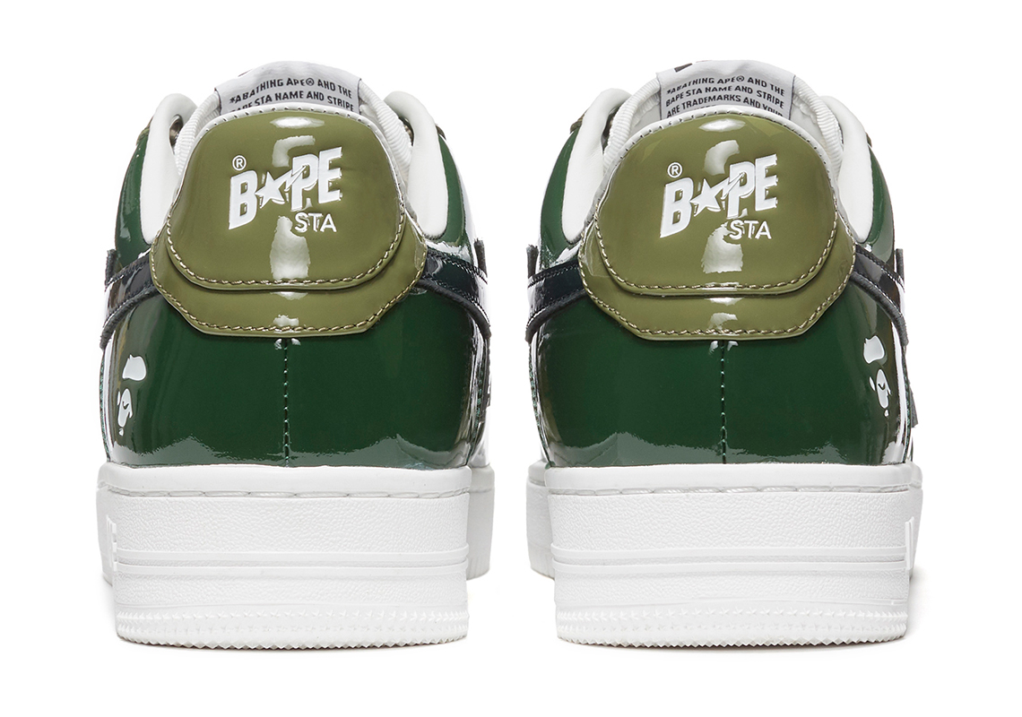 A Bathing Ape Bapesta Color Camo Green 5