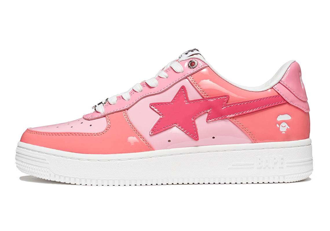 A Bathing Ape Bapesta Color Camo Pink 1